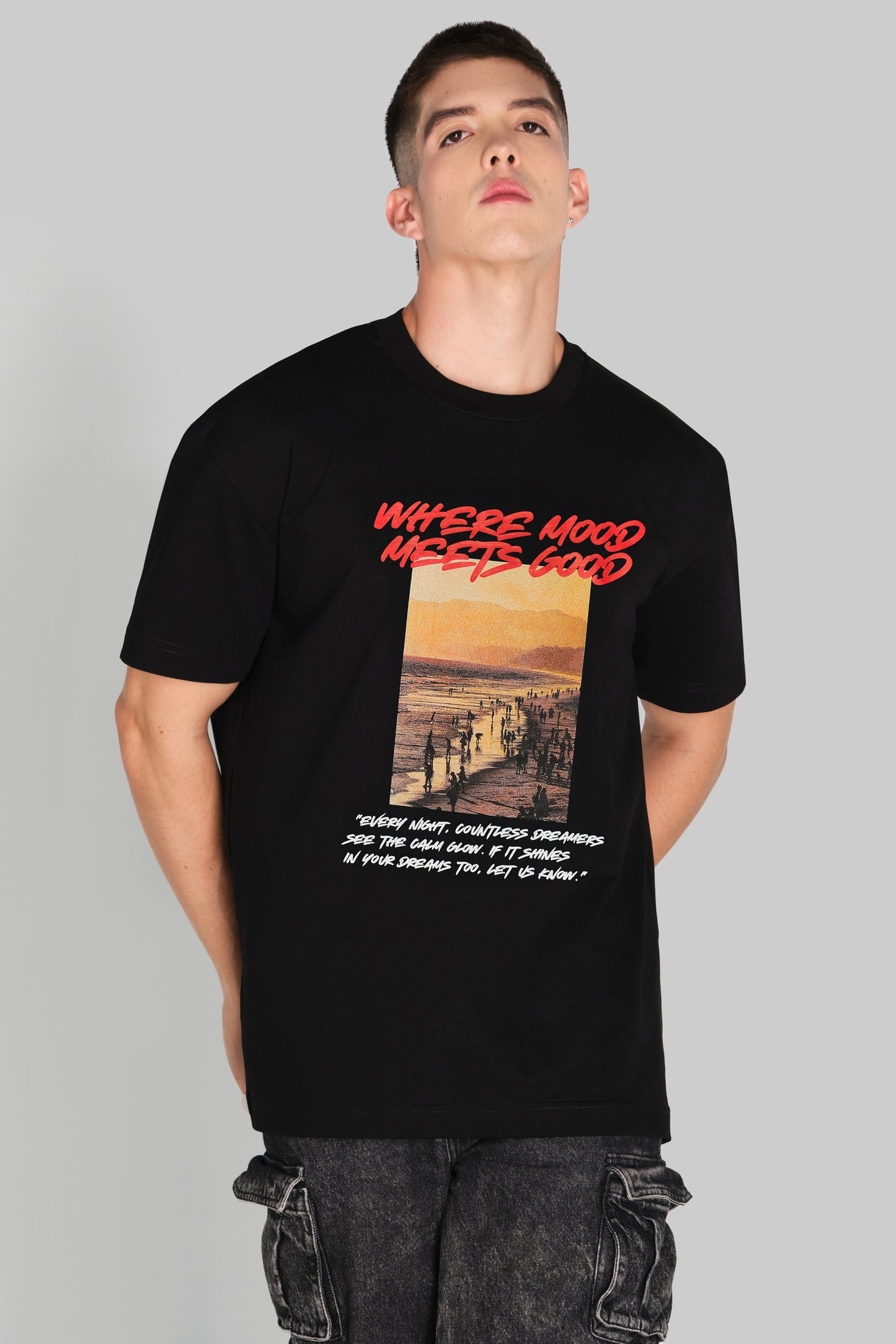 Tshirt Regular Negra Where