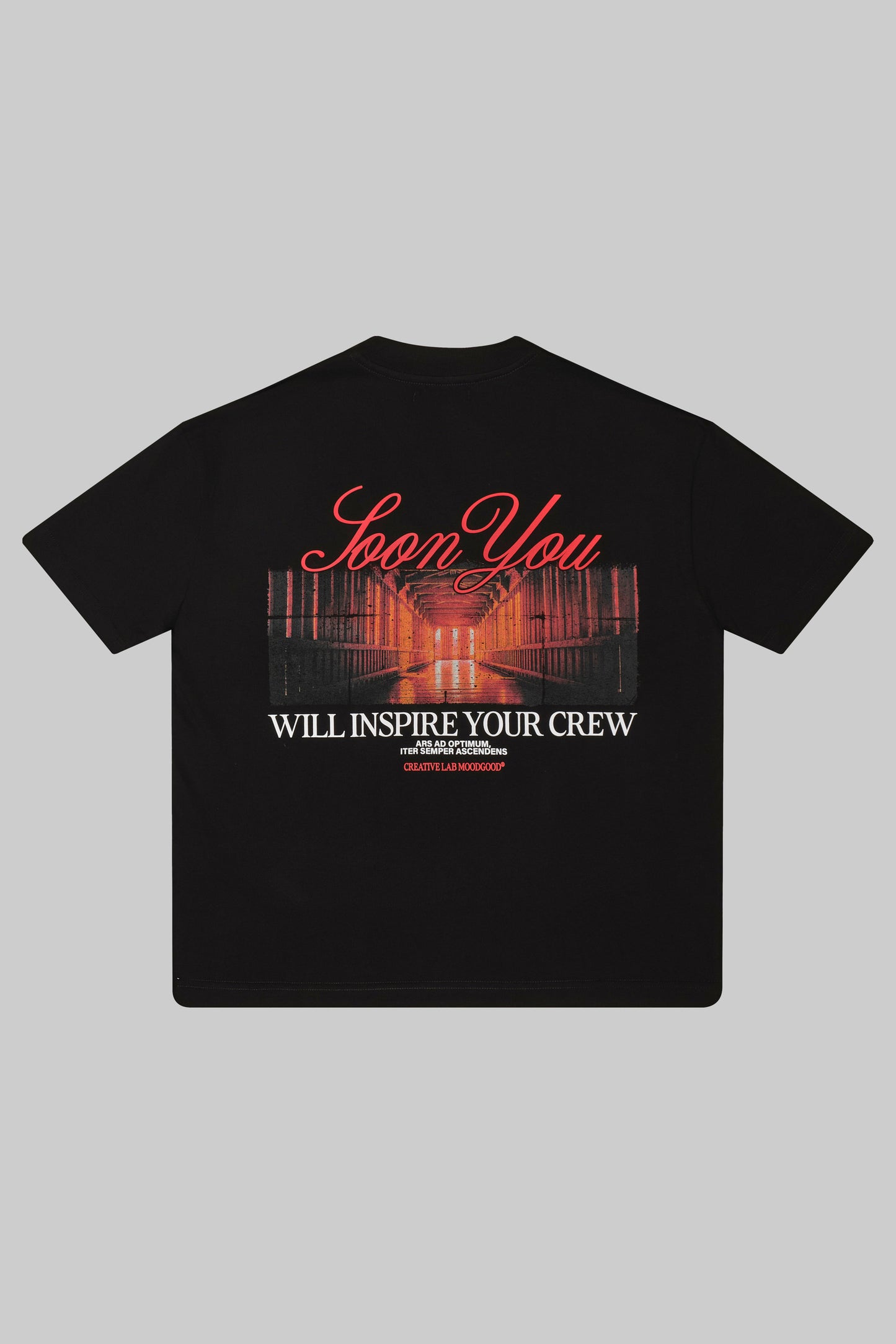 Tshirt Boxy Negra YOU SOON